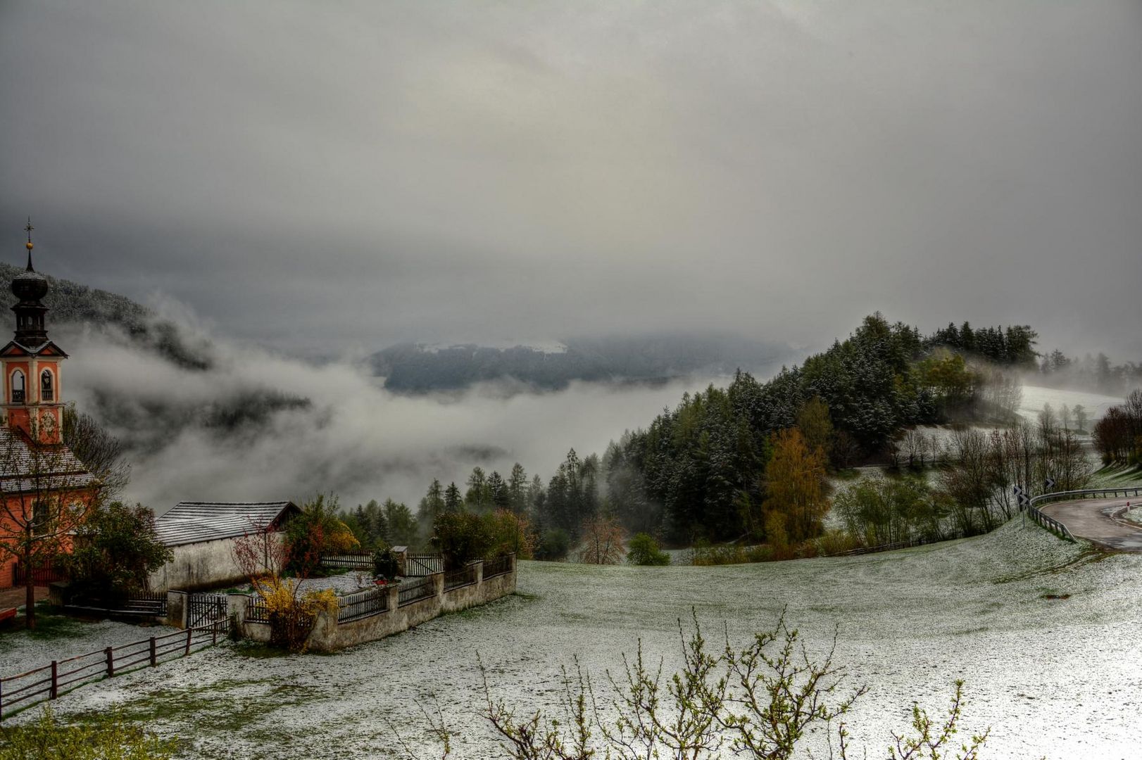 Maria Saalen im Schnee