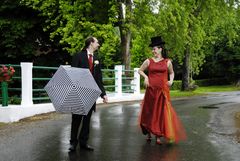 mariage sous la pluie