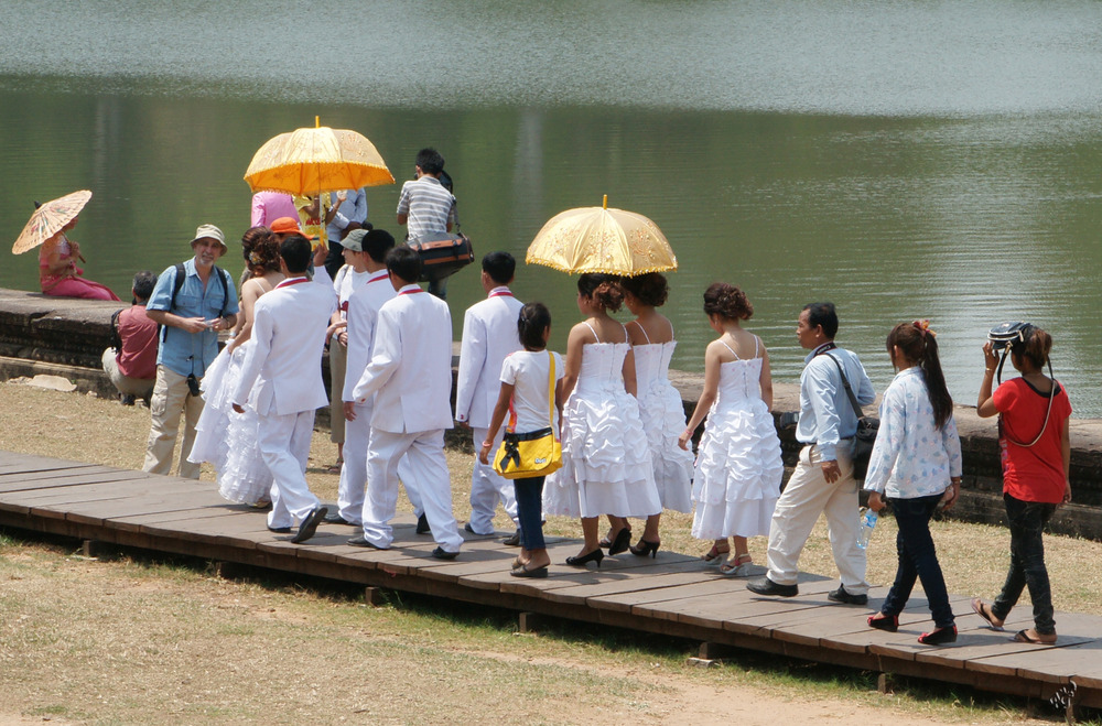 Mariage sur le site d'Angkor