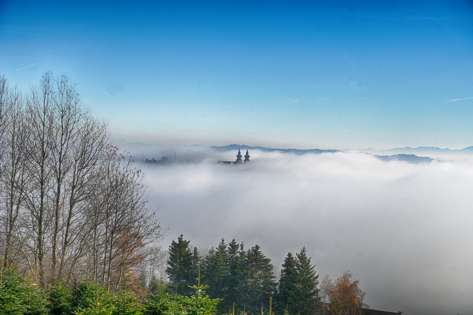 Mariataferl im Nebel 3