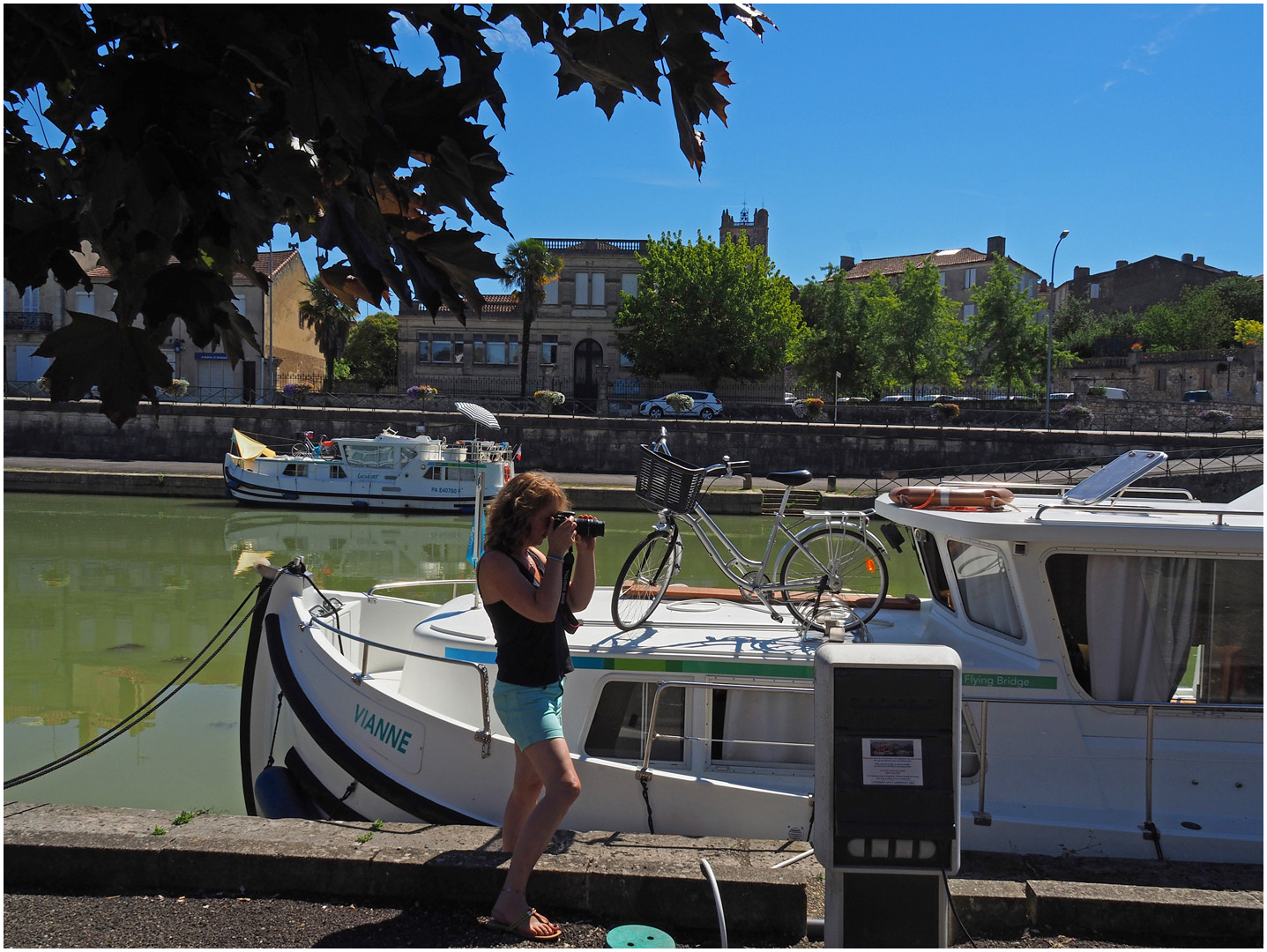 Marie (Aixoise) en action au port de Condom