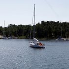 Marie Lisette vor Anker in Harstena, Schweden