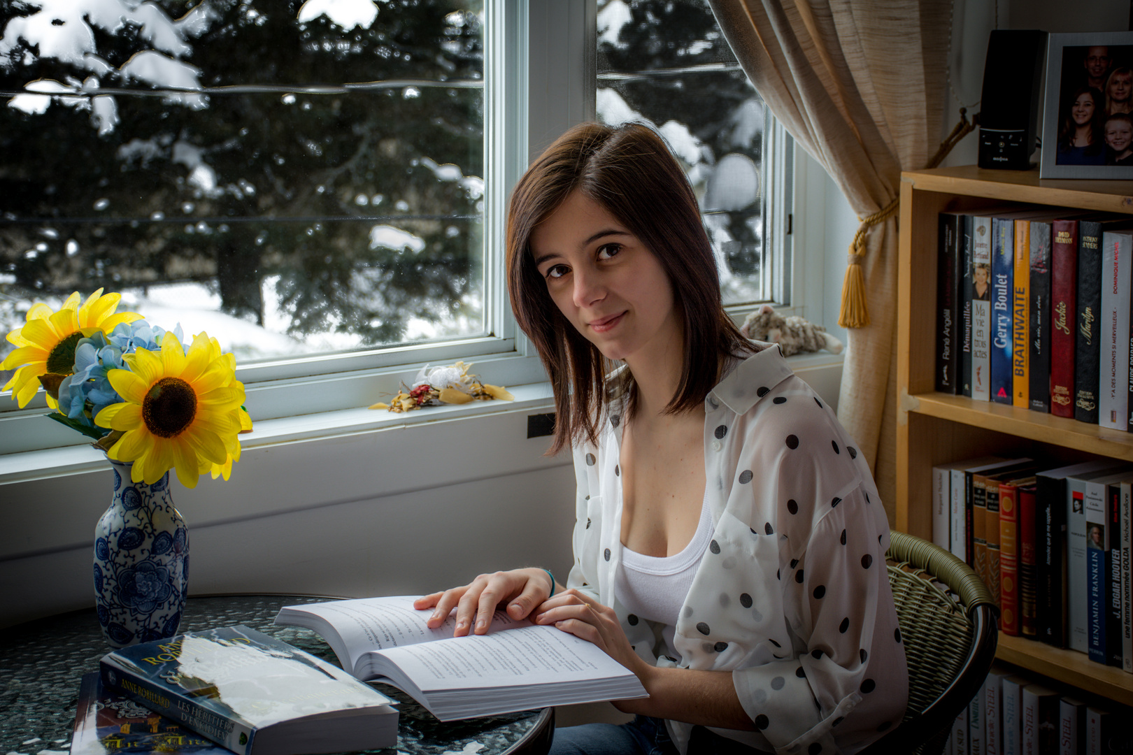 Marie-Lo à la lecture