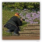 Mariechen lag fotend im Garten......