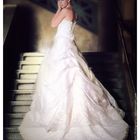 mariée dans les escaliers