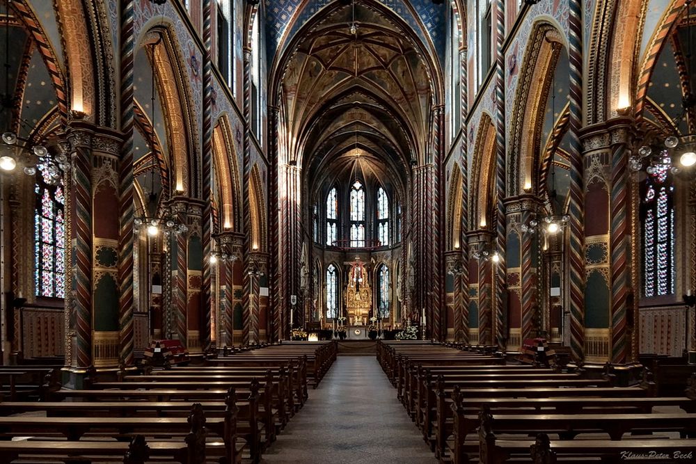 Marien Basilika Innenansicht.