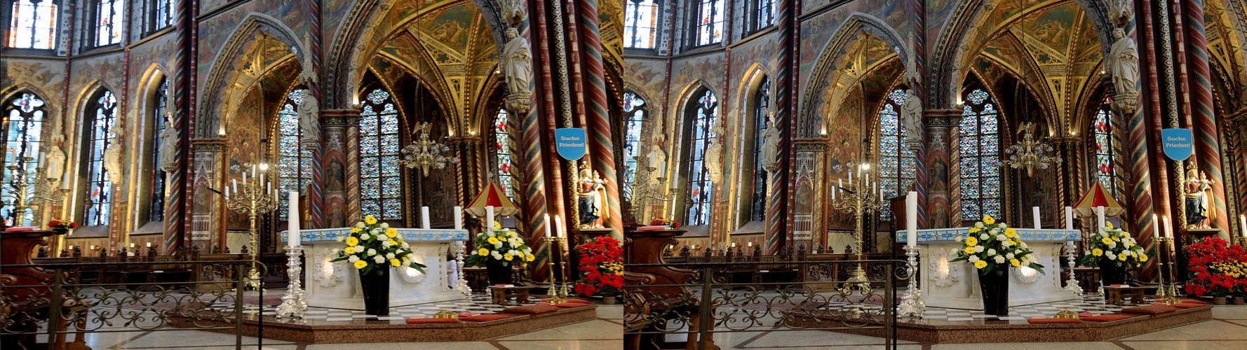 Marien-Basilika Kevelaer - Blick auf den Haupt-Altar.