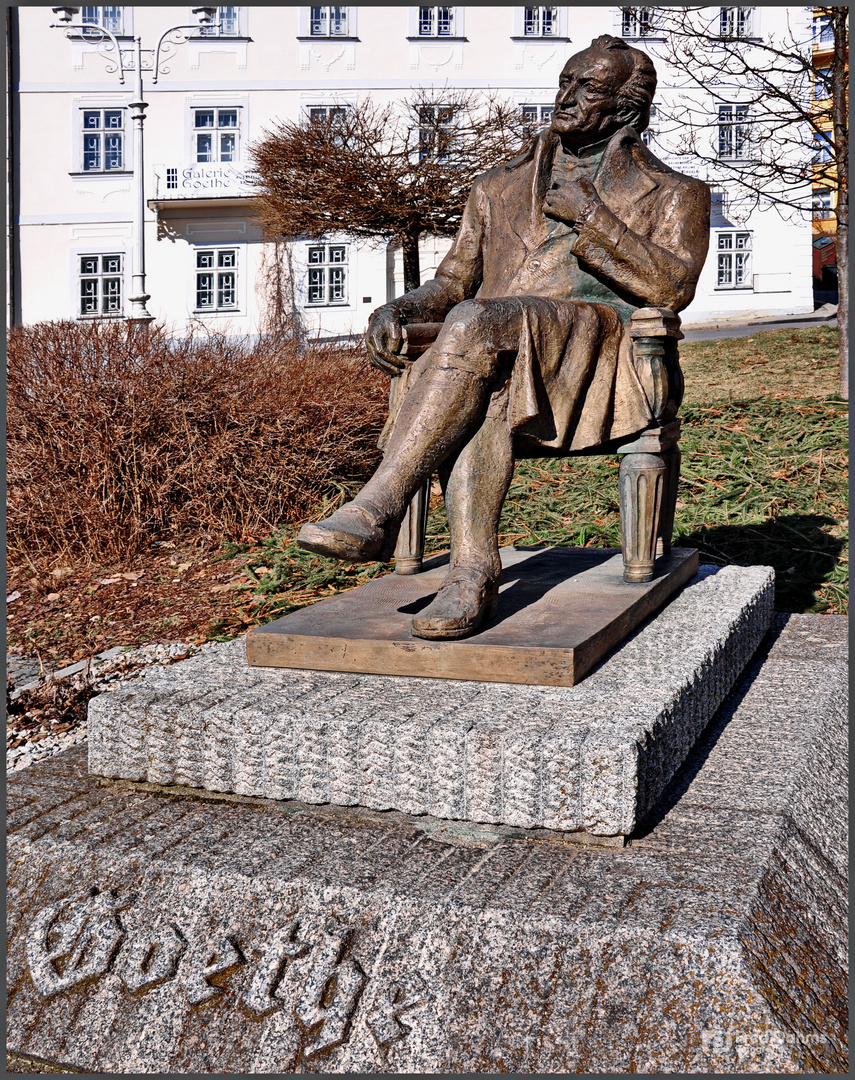 Marienbad (Marianske Lazne), Goethe Statue