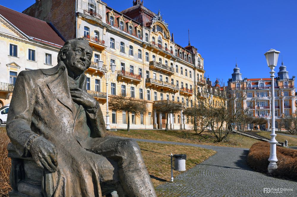 Marienbad (Marianske Lazne), Goethe Statue