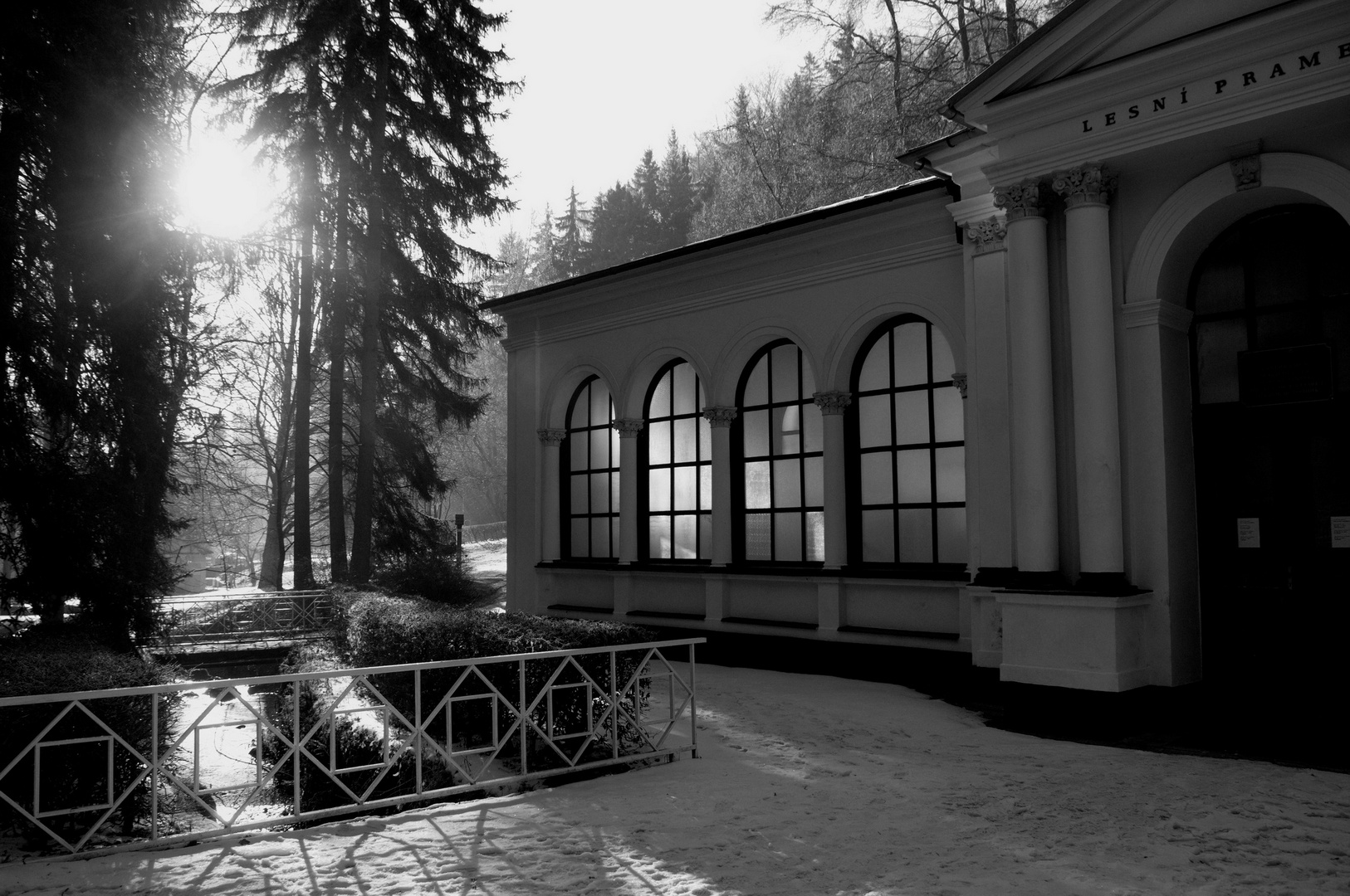 Marienbad Sonne im Badehaus