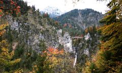 Marienbrücke bei Füssen, im Hintergrund der Säuling