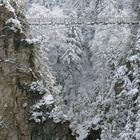 Marienbrücke im Winter.