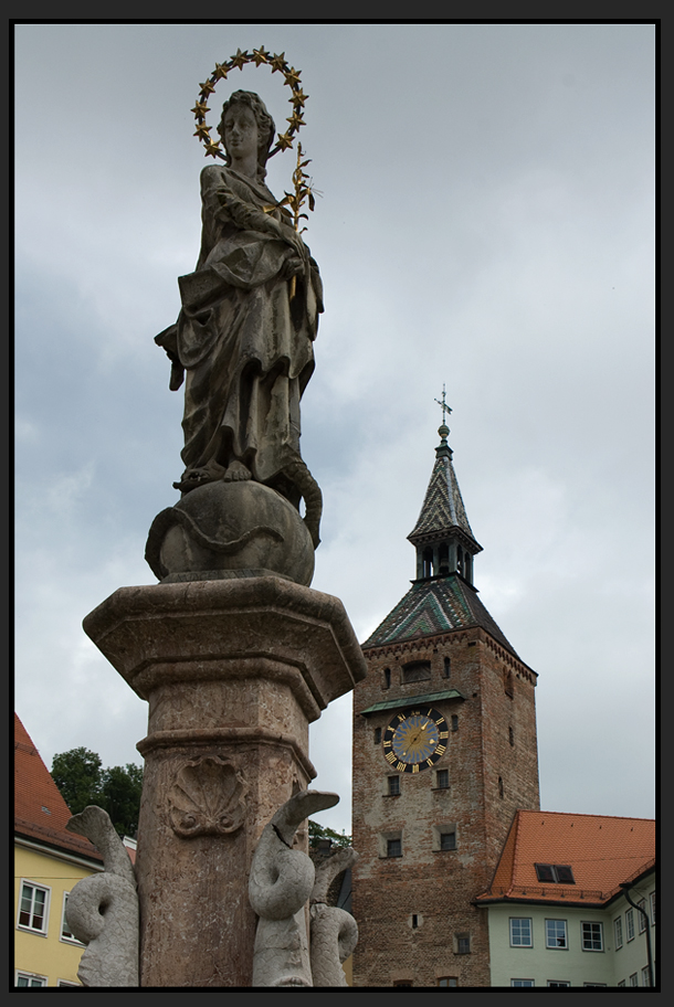 Marienbrunnen in Landsberg am Lech