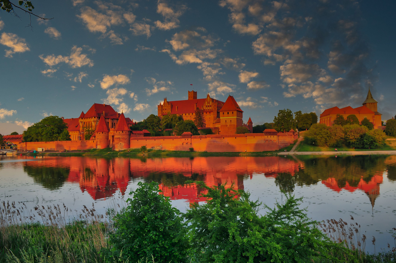 Marienburg im Abendlicht