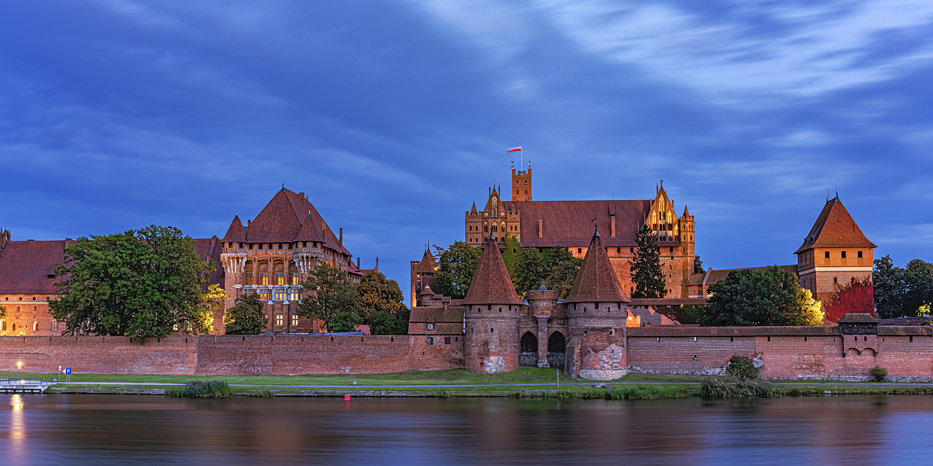 Marienburg zur blauen Stunde