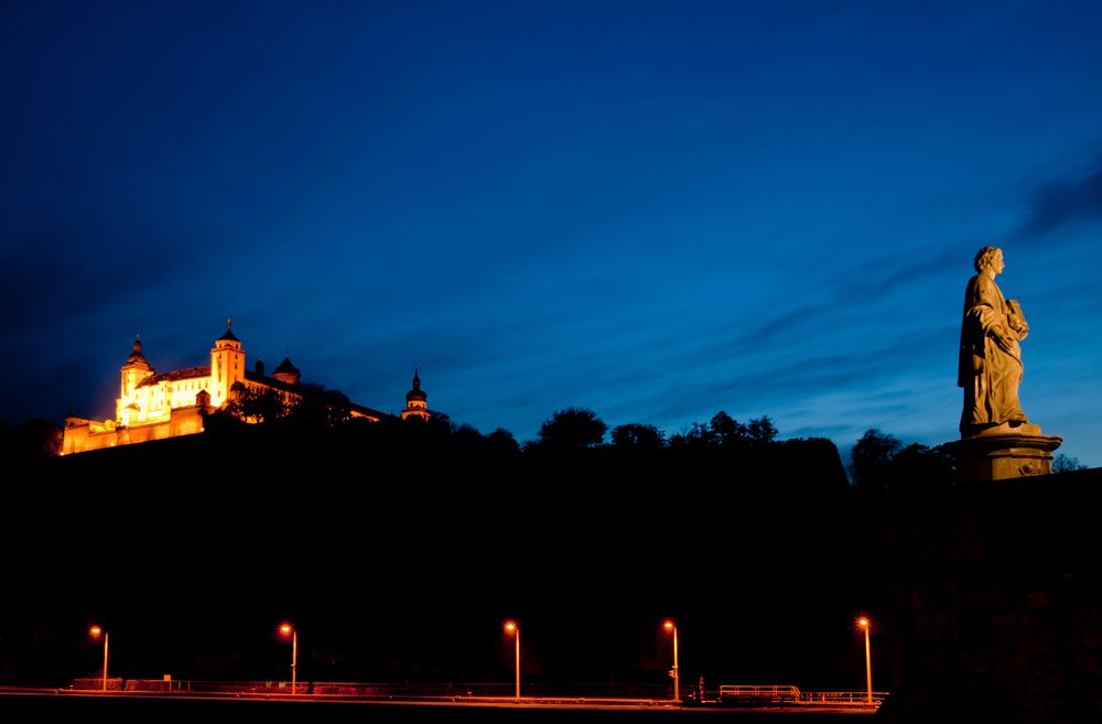 Marienfestung Würzburg @ night