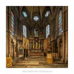 Marienkirche - Gelnhausen " Blick zum Hochaltar.."