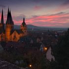 Marienkirche Gelnhausen, im Abendrot