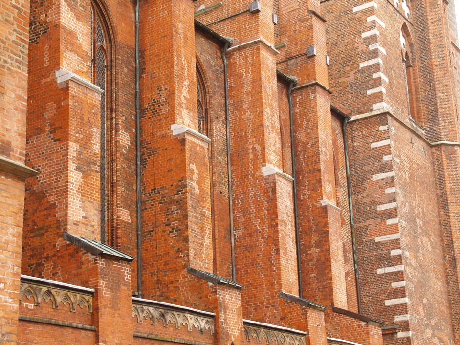 Marienkirche Luebeck, Langhaus-Nordwand