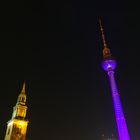 Marienkirche und Fernsehturm Berlin