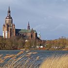 Marienkirche vor dem Frankenteich in Stralsund