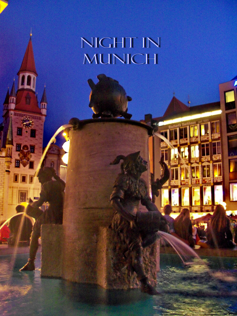 Marienplatz at summer night