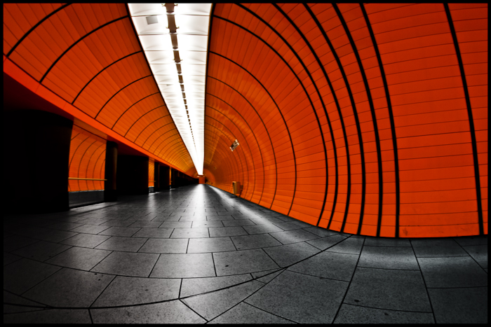 Marienplatz mit Fisheye (und zu viel EBV ?)