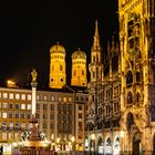 Marienplatz München bei Nacht