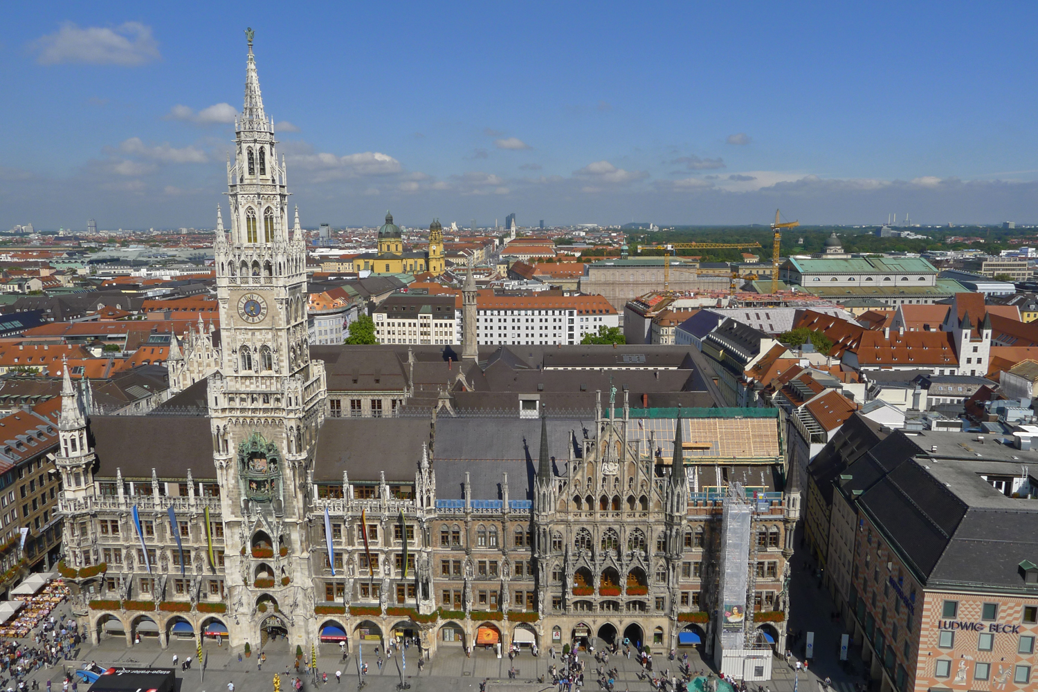 Marienplatz und Neues Rathaus München