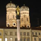Mariensäule bei Nacht in München