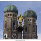 Mariensäule in München, der Mittelpunkt der Stadt