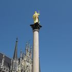 Mariensäule, Marienplatz vor dem Alten Rathaus München