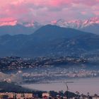 Marina baie des anges vu d'Antibes