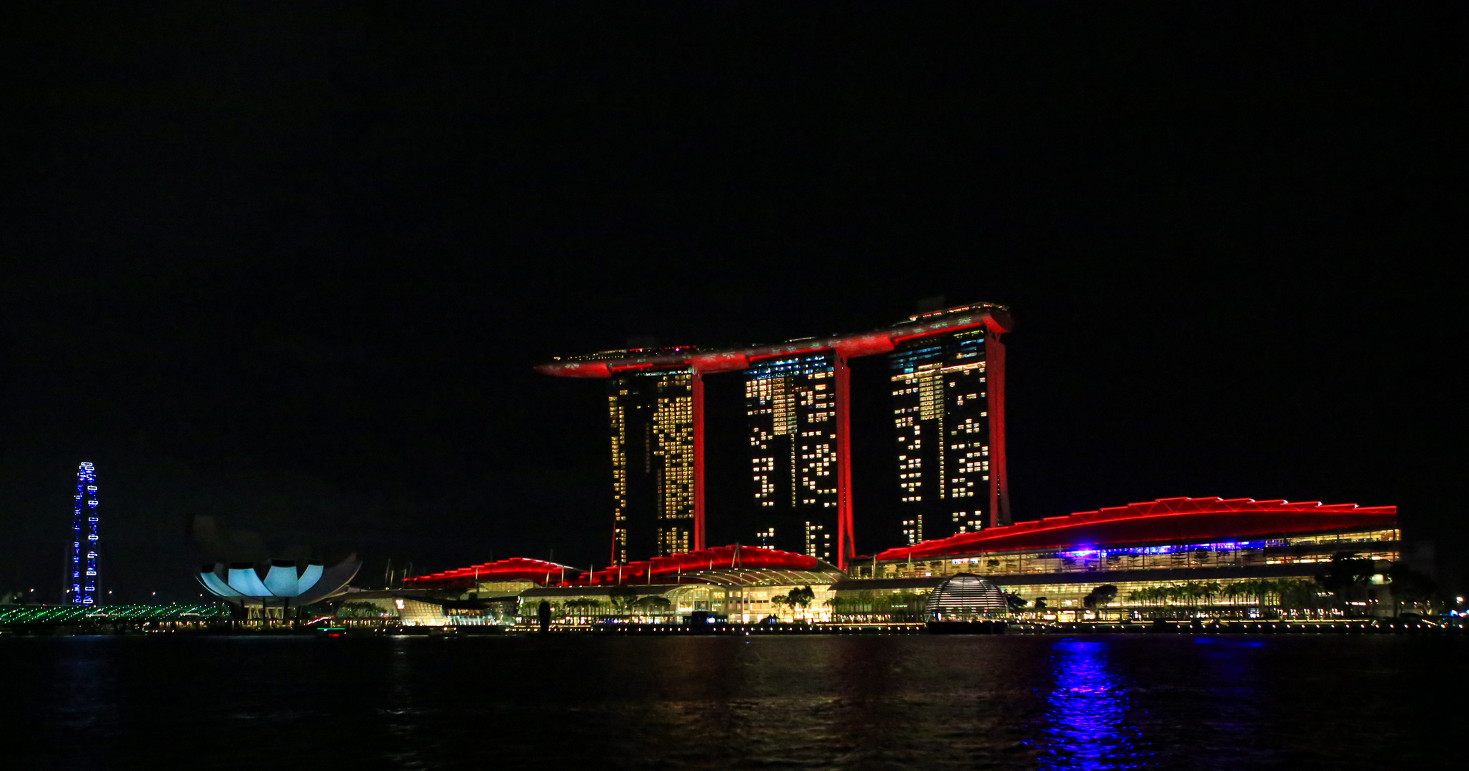 Marina Bay bei Nacht