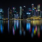 Marina Bay in Singapore by night