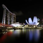 Marina Bay Sands Hotel mit Helix Brücke