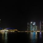 Marina Bay Sands Hotel und Skyline von Singapure