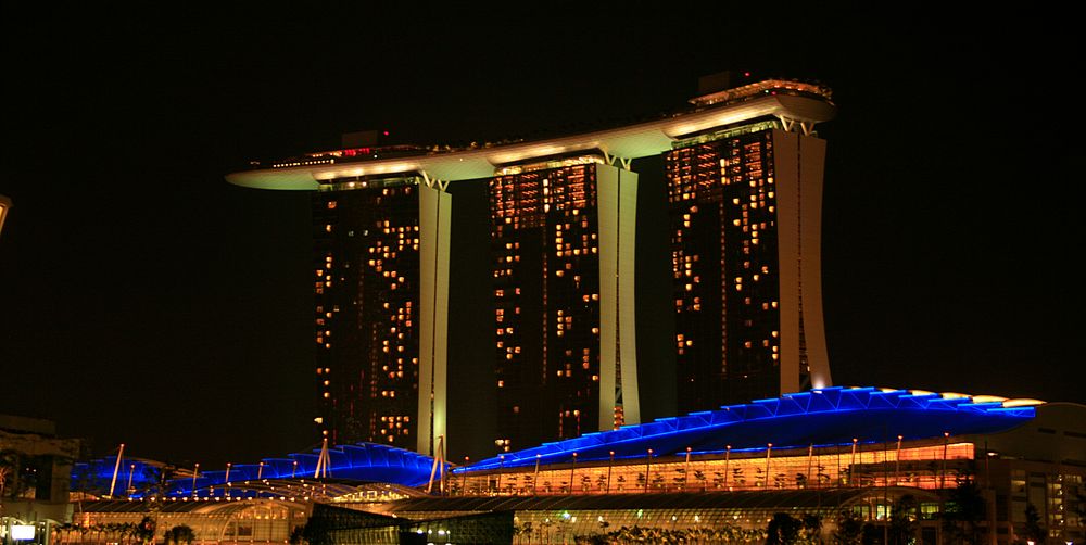 Marina Bay Sands in der Nacht