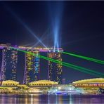 Marina bay sands Lasershow 1