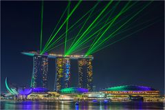 Marina bay sands Lasershow 2