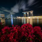 Marina Bay Sands Singapore at night fromFullerton Promenade