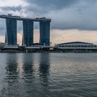 Marina Bay und das Wahrzeichen 