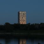 Marina-Tower im Sonnenuntergang