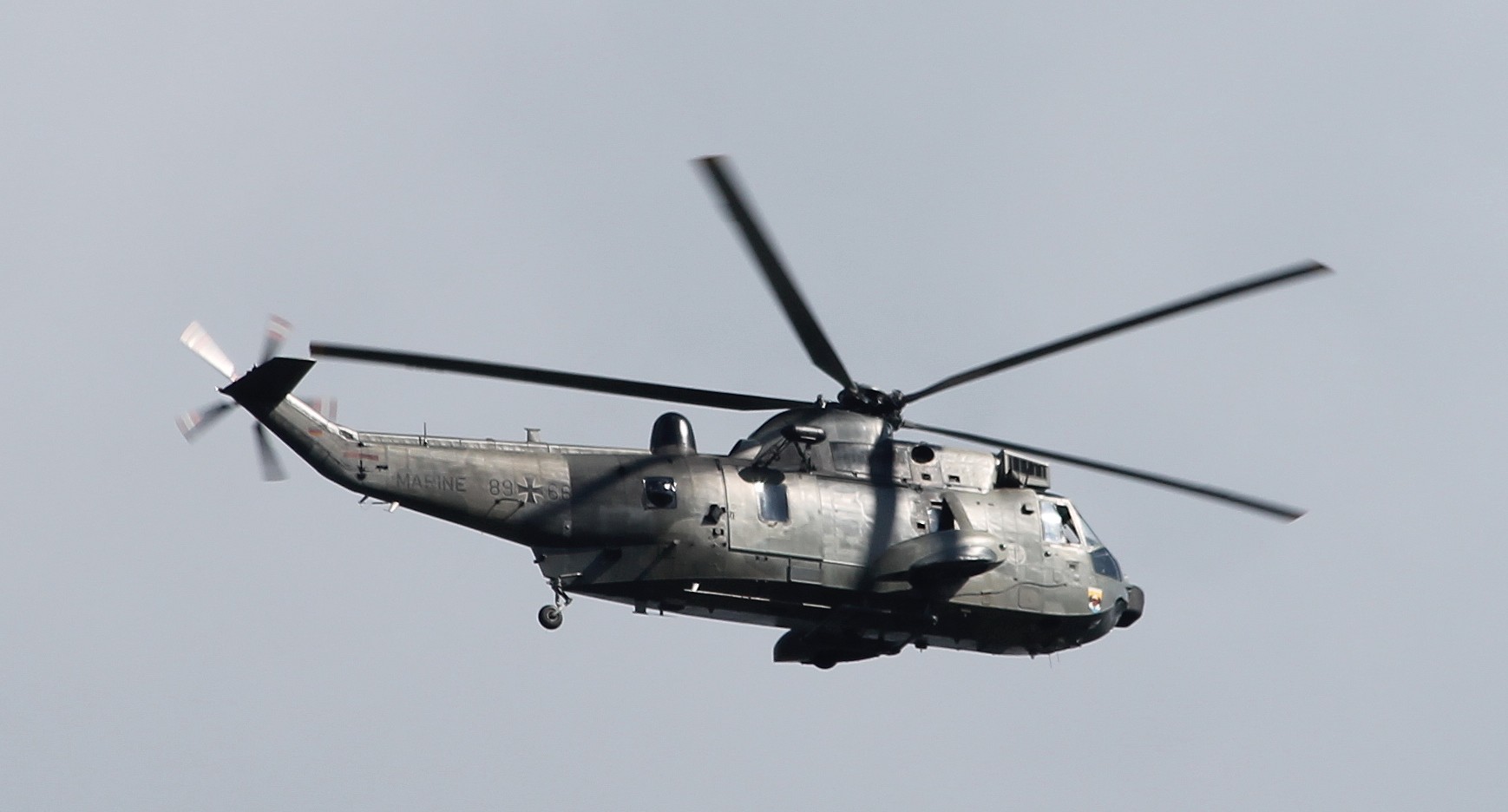 Marine Flieger über Eckernförde