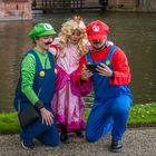 Mario Familie macht Selfie