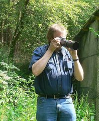 Mario Kranichfotografierend