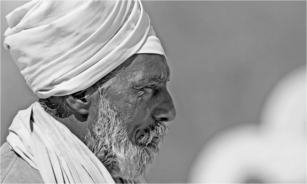 markantes Profil eines Sikh