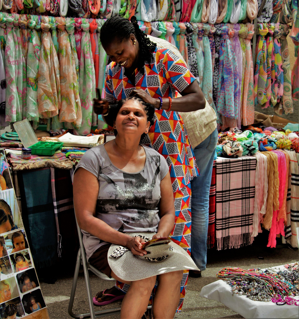 Market hairdresser