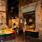 Market in the historic district of Naples at early morning, 2014