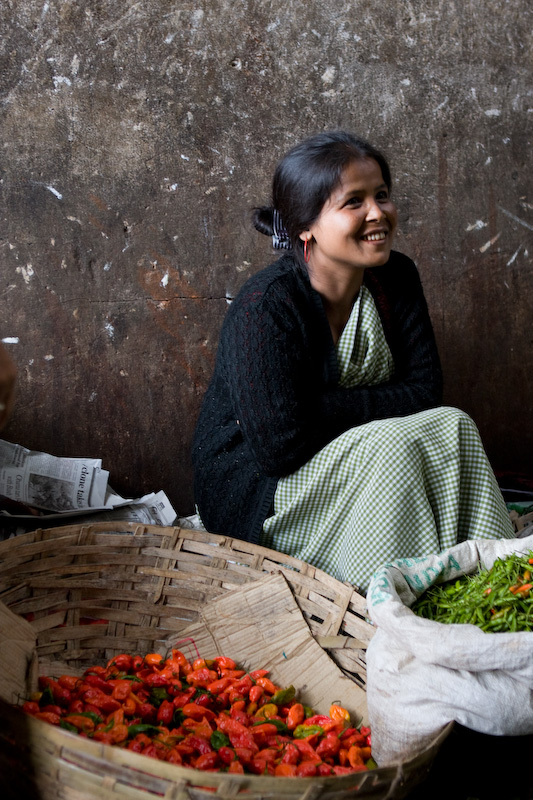 market saleswoman